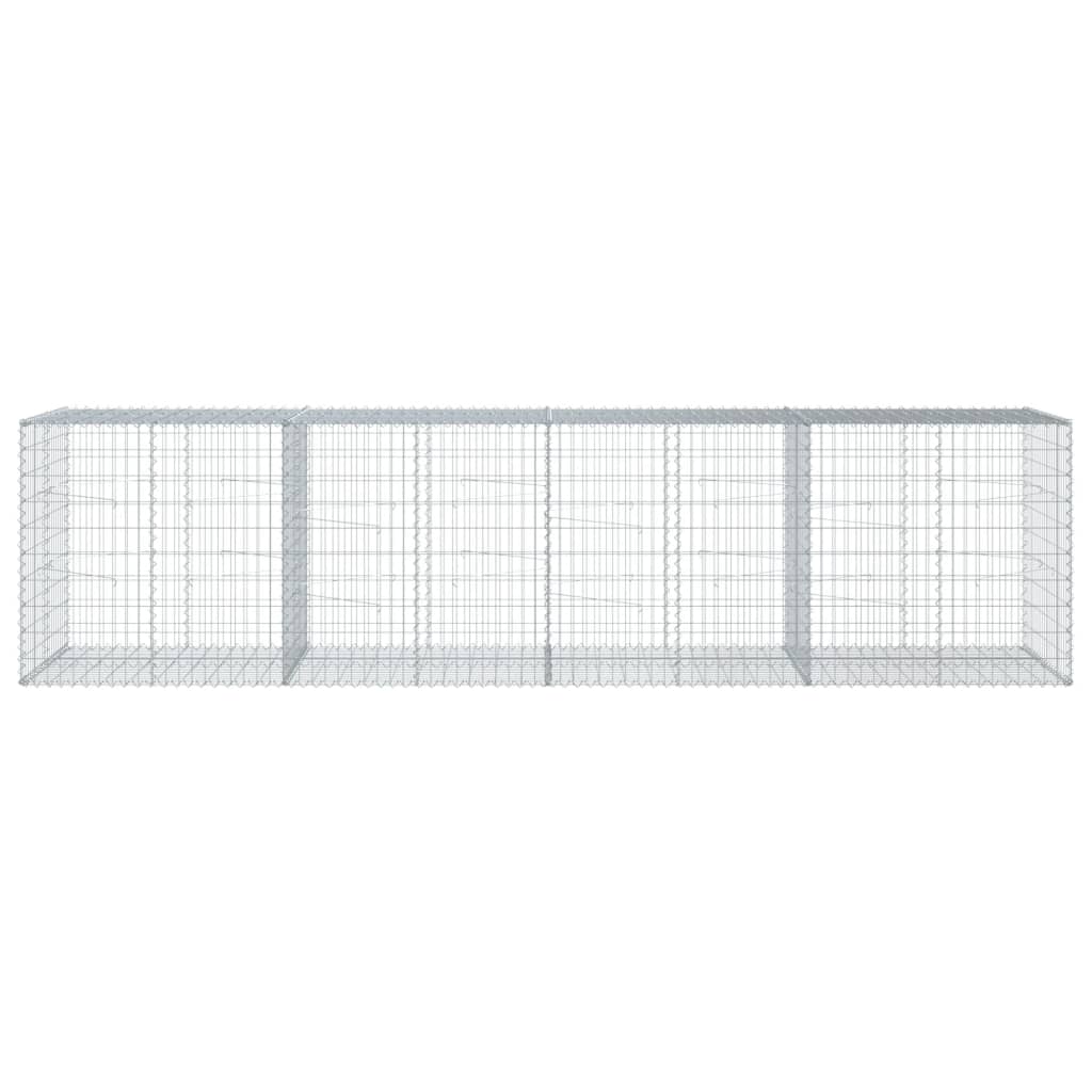 Gabionska košara s poklopcem 400x100x100 cm pocinčano željezo