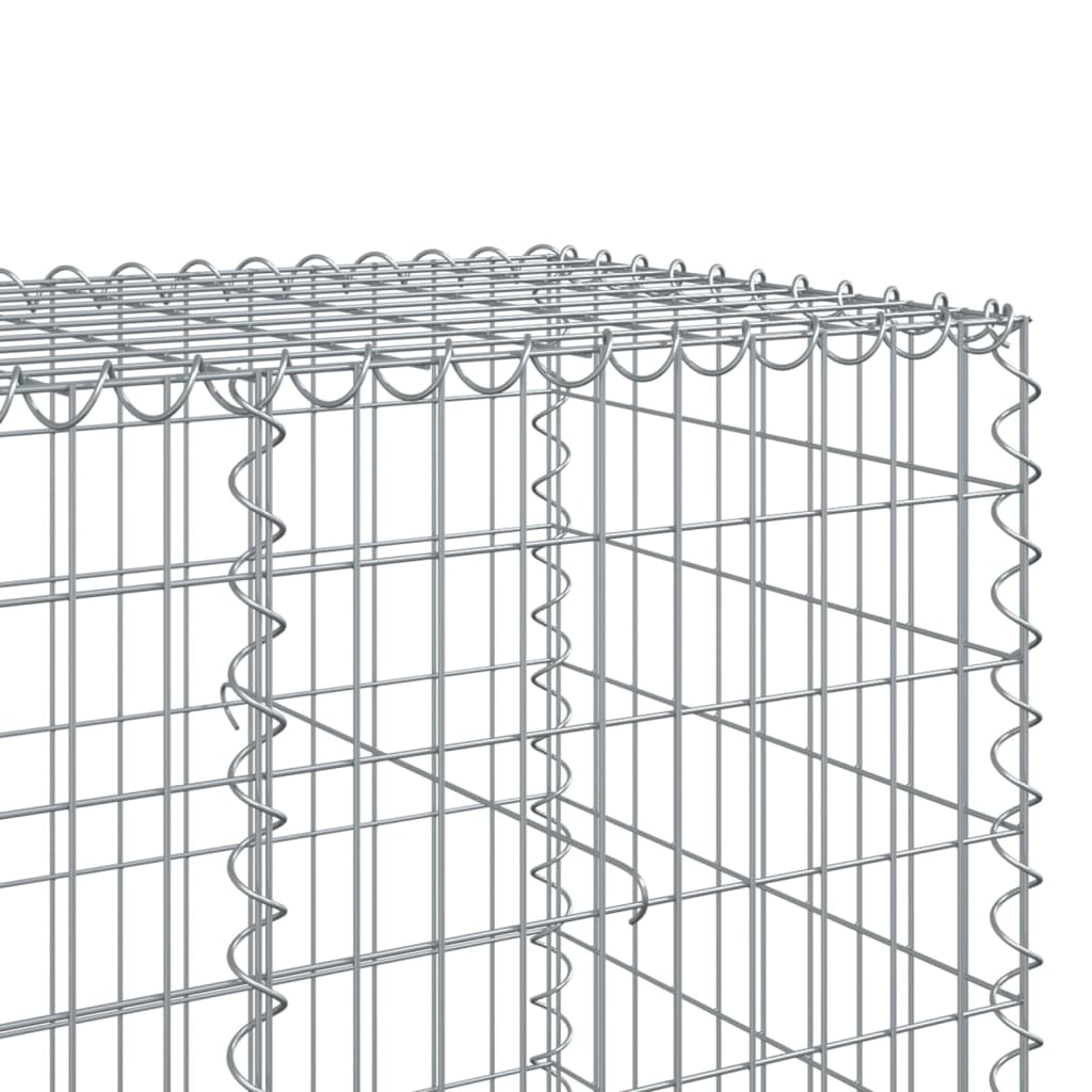 Gabionska košara s poklopcem 400x100x100 cm pocinčano željezo