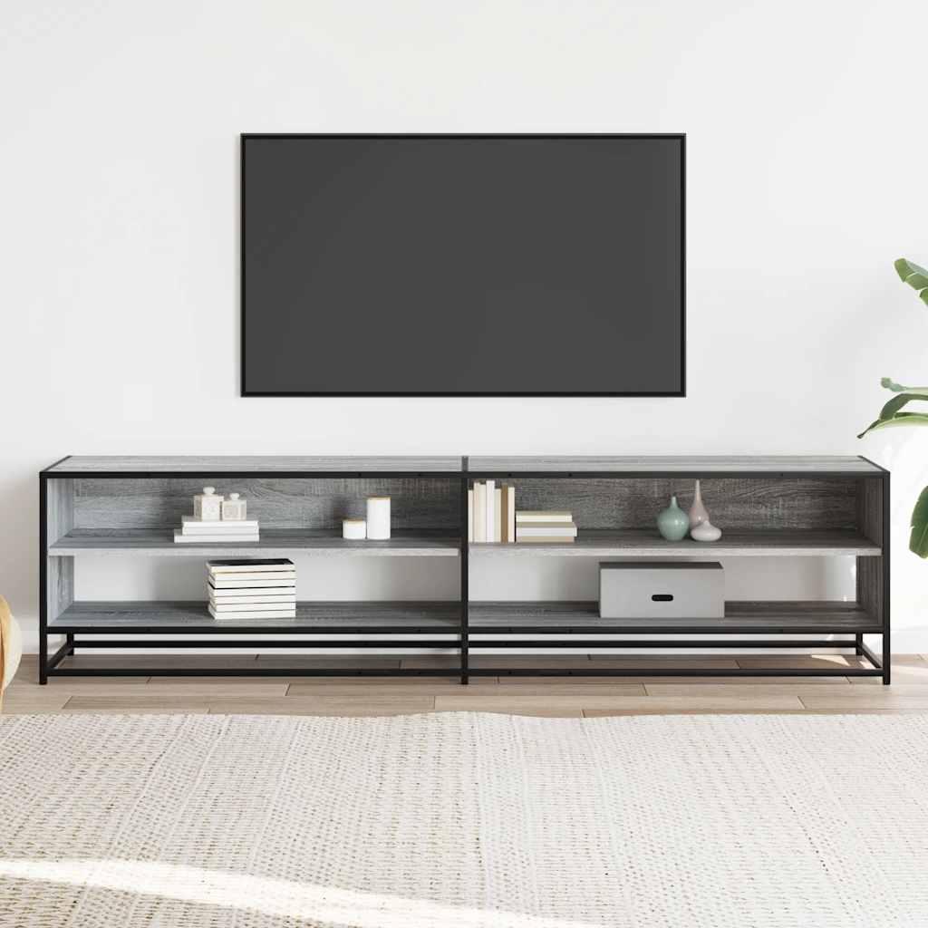 TV ormarić sivi Sonoma 180,5x40x46 cm izrađeno drvo