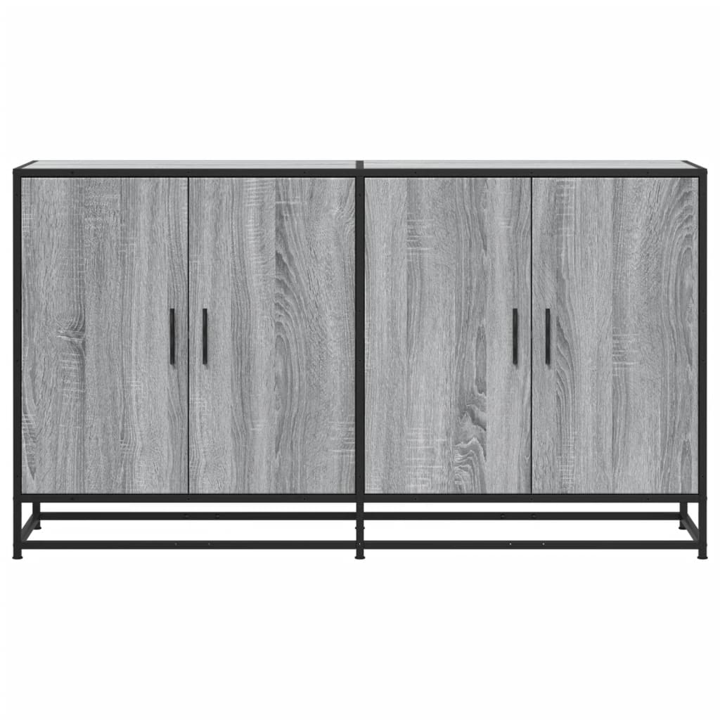 Komoda Siva Sonoma 134x35x76 cm Konstruirano drvo
