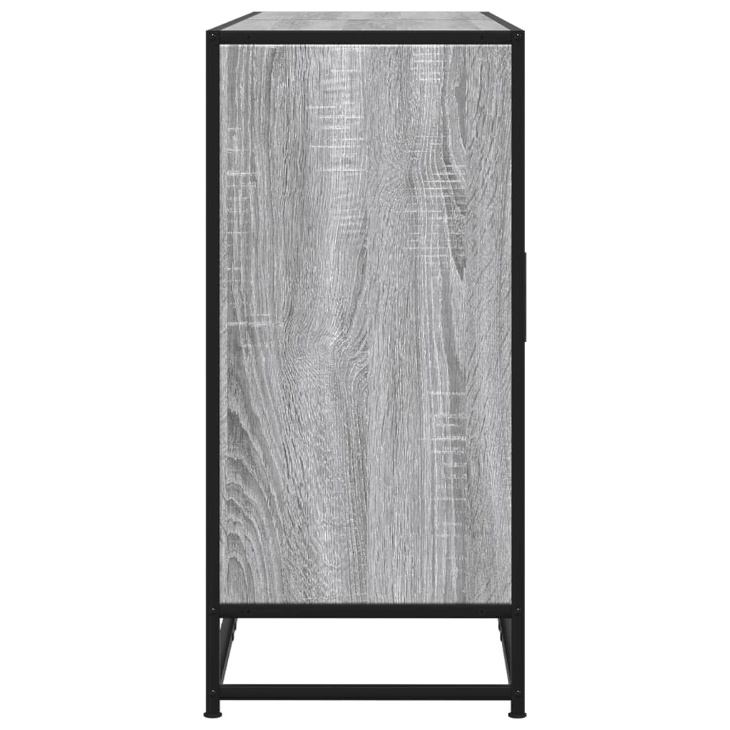 Komoda Siva Sonoma 134x35x76 cm Konstruirano drvo