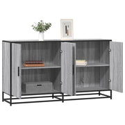 Komoda Siva Sonoma 134x35x76 cm Konstruirano drvo