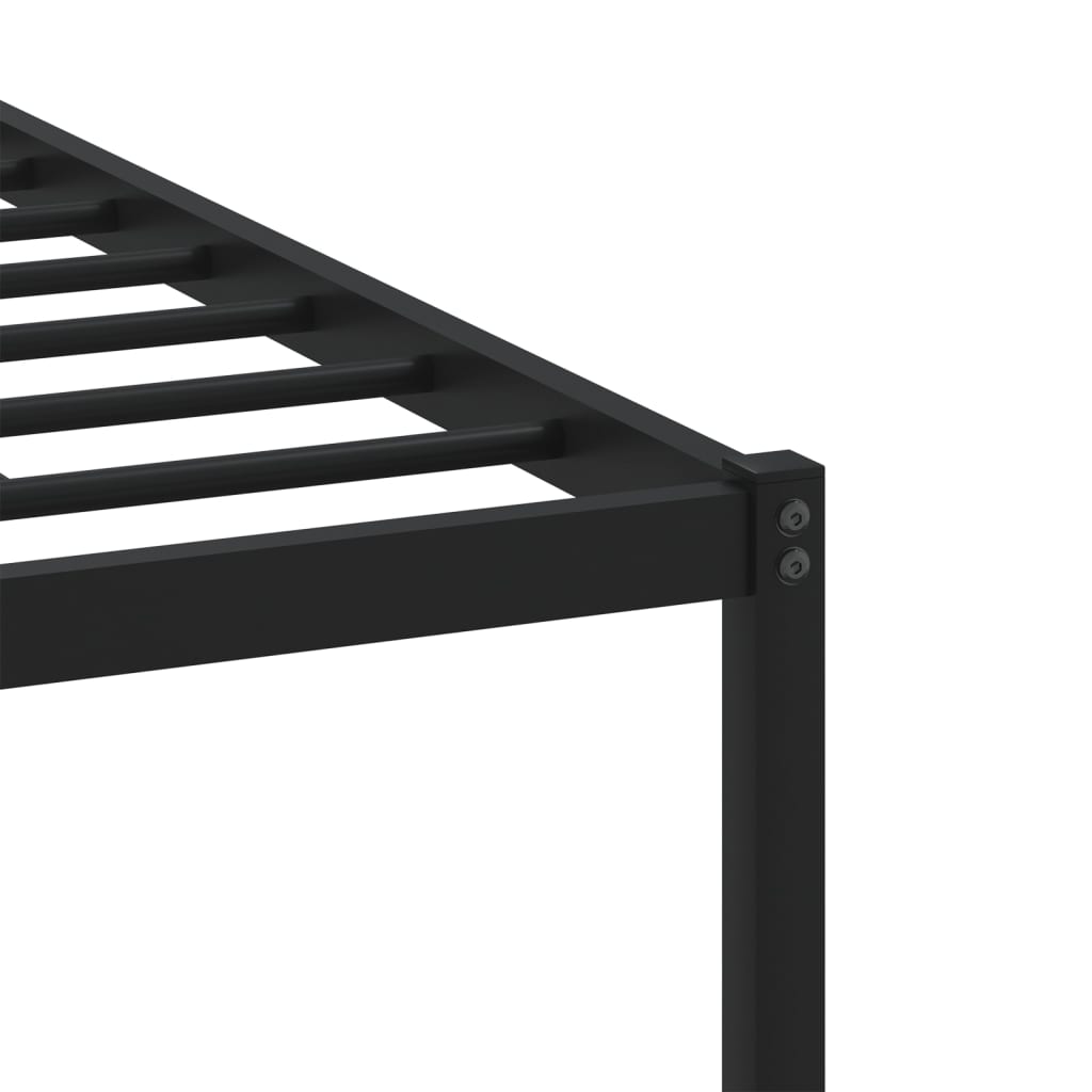 Metalni okvir kreveta bez madraca boja hrasta 200x200 cm