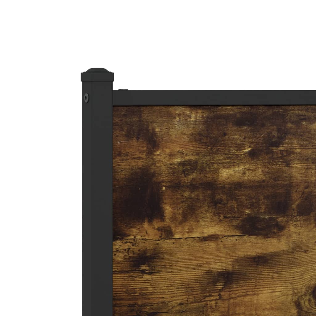 Metalni okvir kreveta bez madraca boja hrasta 200x200 cm