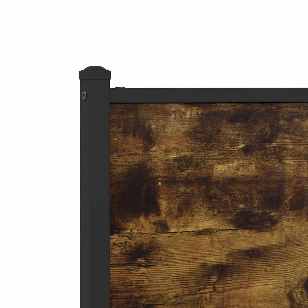 Metalni okvir kreveta bez madraca boja hrasta 200x200 cm