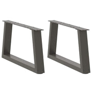 Noge za klub stolić V-oblika 2 kom antracit 50 x (30-31,3) cm čelik