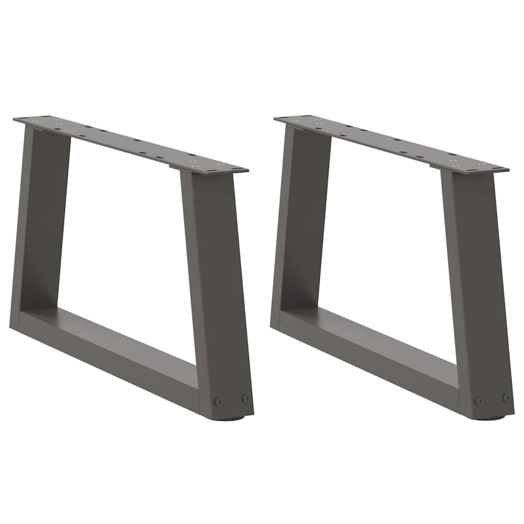 Noge za klub stolić V-oblika 2 kom antracit 50 x (30-31,3) cm čelik