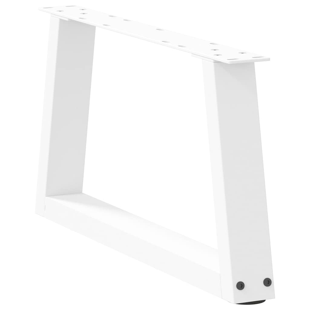 Noge za klub stolić V-oblika 2 kom Bijele 60 x (30-31,3) cm Čelik