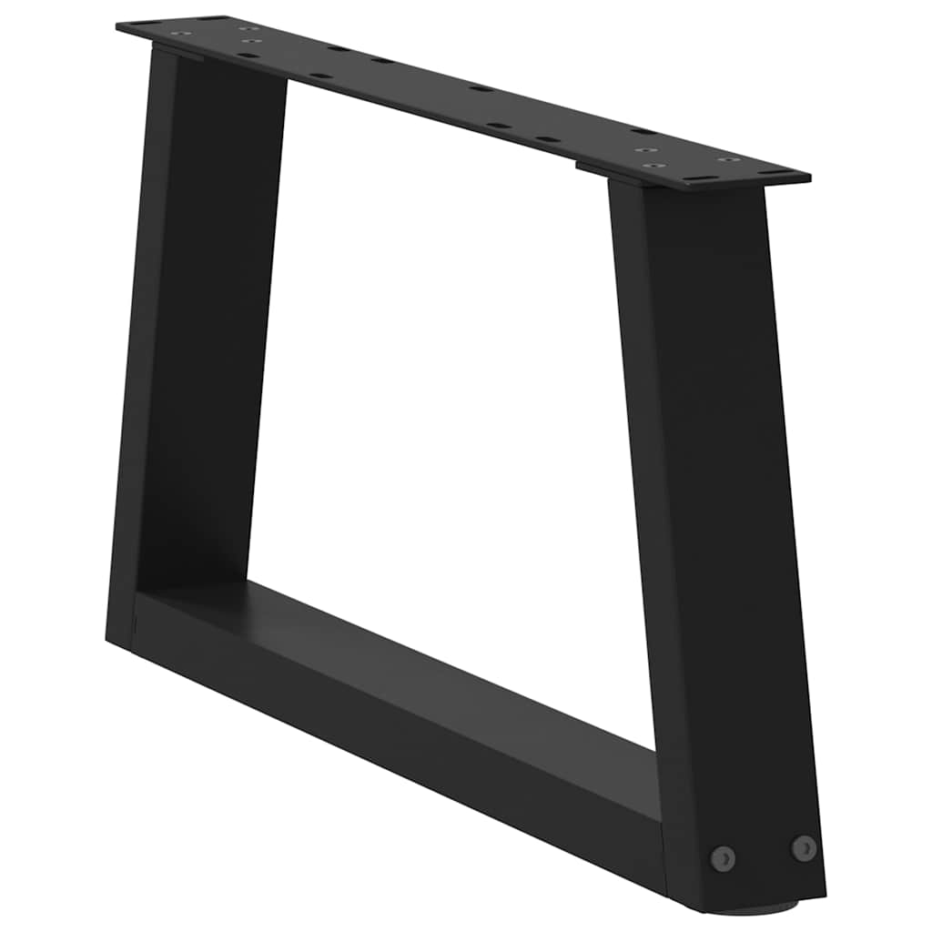 Noge za klub stolić V-oblika 2 kom Crne 70 x (30-31,3) cm Čelik