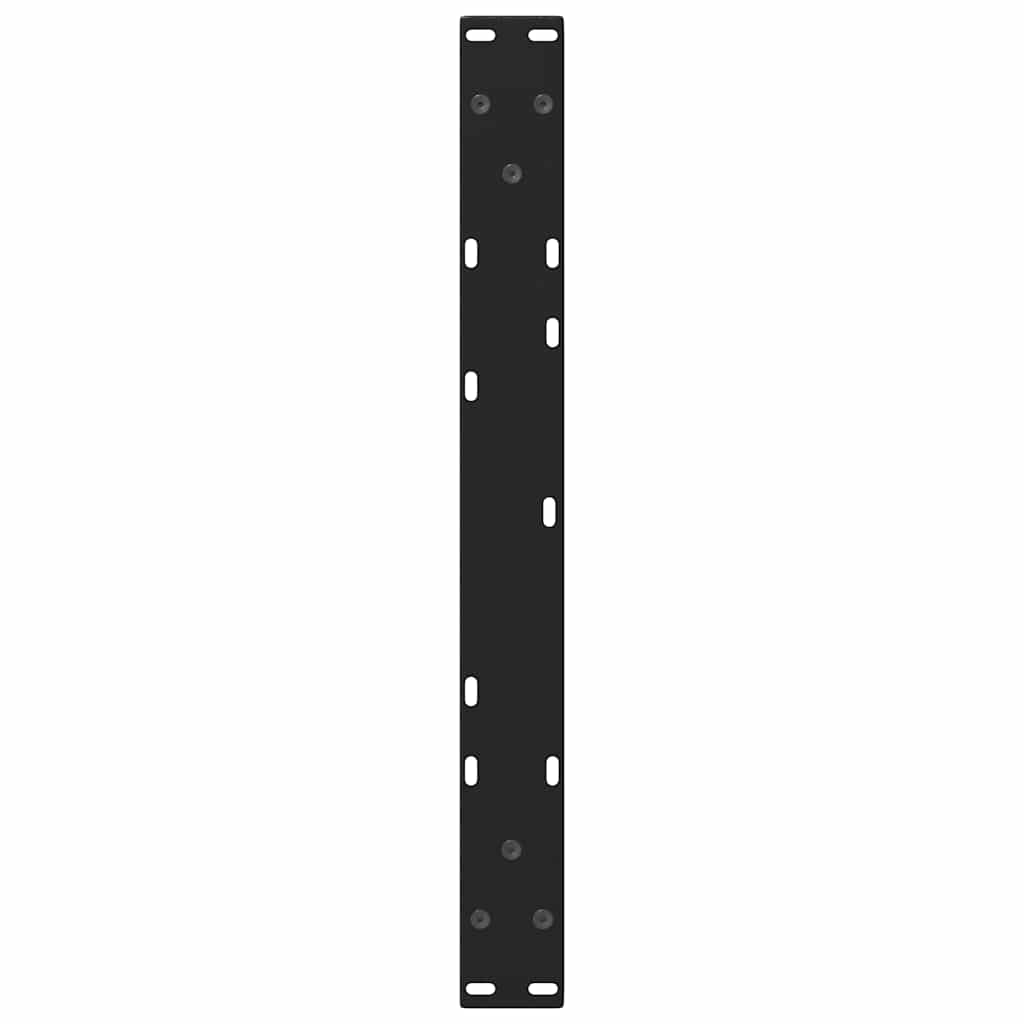 Noge za klub stolić V-oblika 2 kom Crne 70 x (30-31,3) cm Čelik