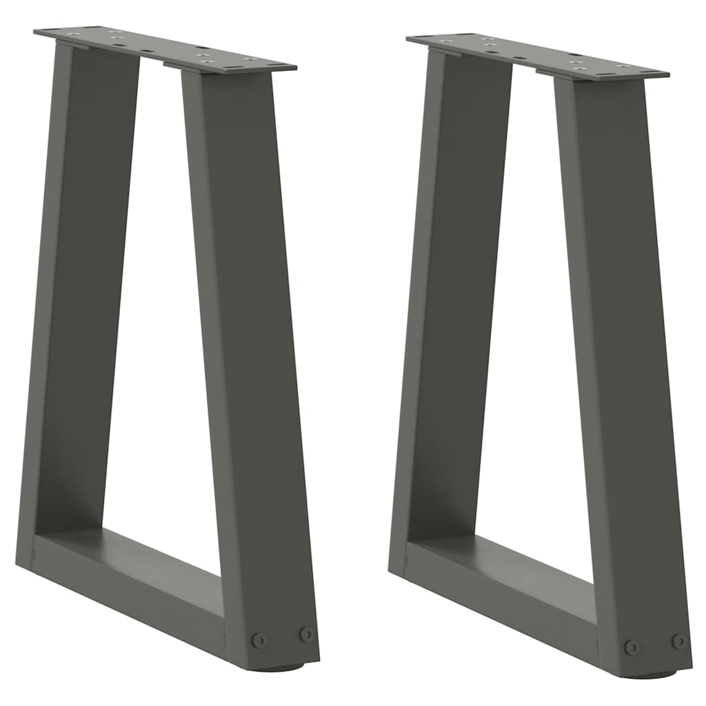 Noge za klub stolić V-oblika 2 kom antracit 28 x (42-43,3) cm čelik