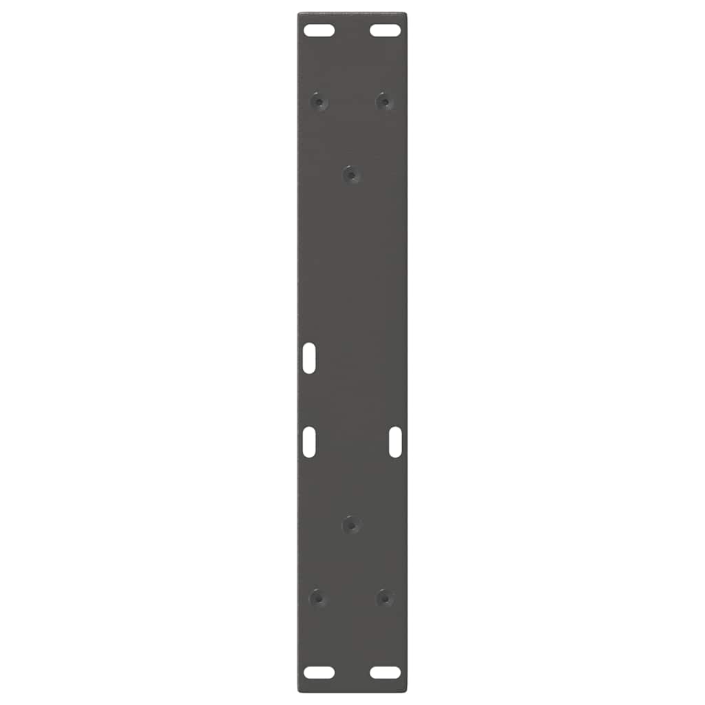 Noge za klub stolić V-oblika 2 kom antracit 28 x (42-43,3) cm čelik