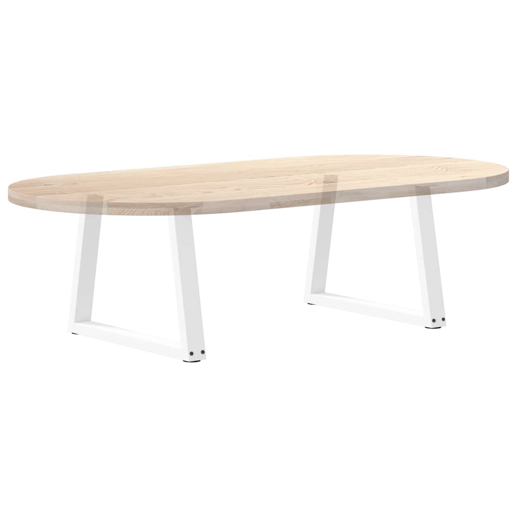 Noge za klub stolić V-oblika 2 kom Bijele 70 x (42-43,3) cm Čelik