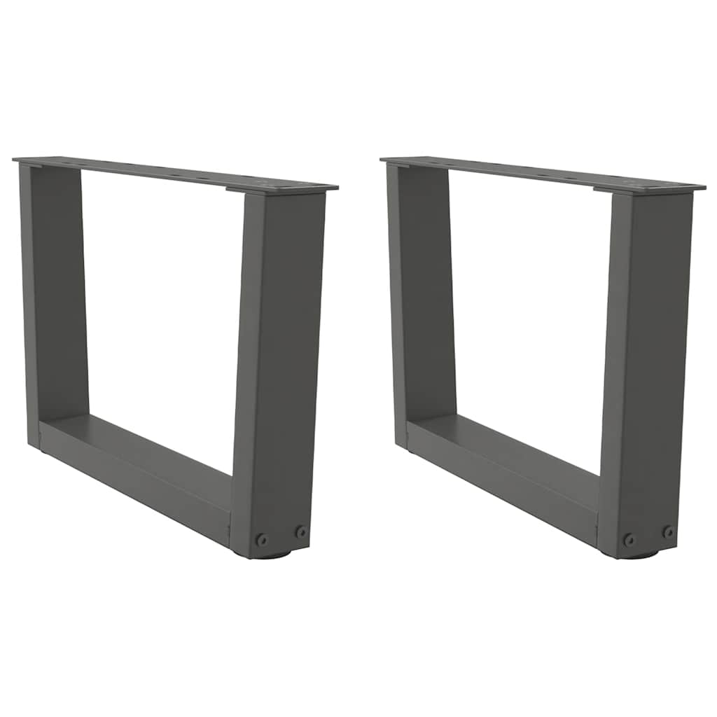 Noge za klub stolić V-oblika 2 kom antracit 50 x (30-31,3) cm čelik