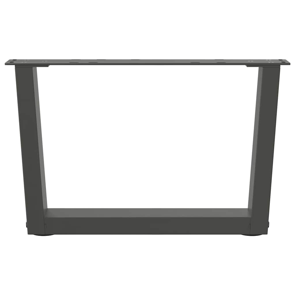 Noge za klub stolić V-oblika 2 kom antracit 50 x (30-31,3) cm čelik
