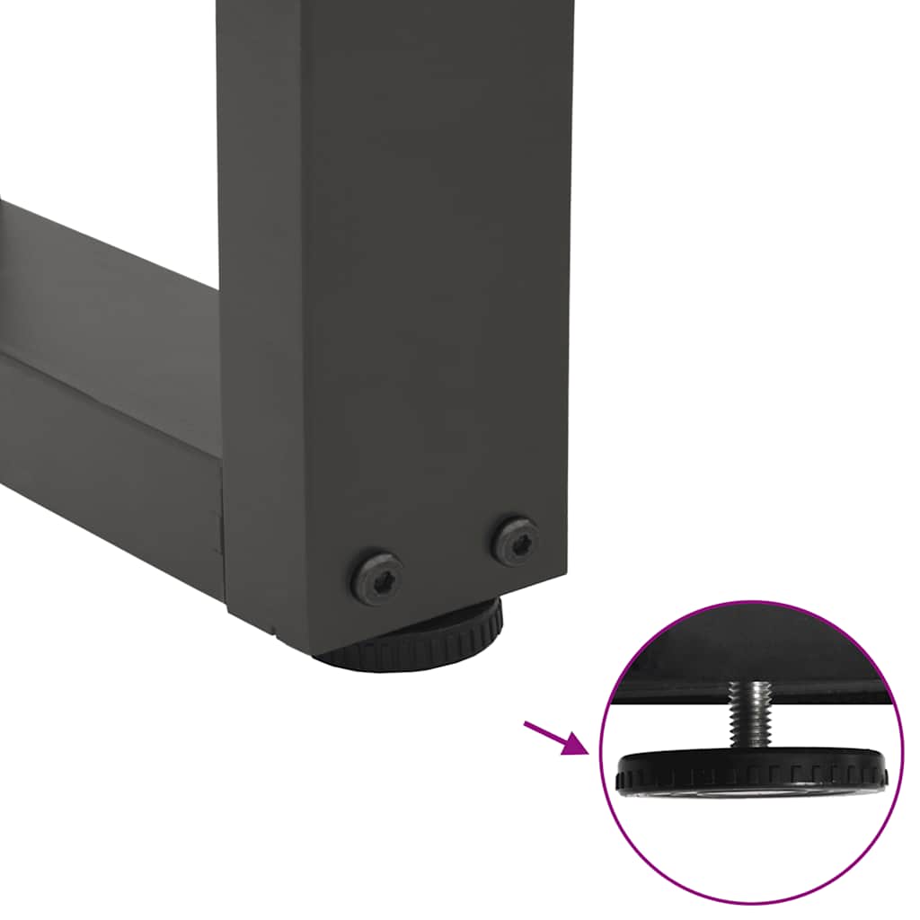 Noge za klub stolić V-oblika 2 kom antracit 50 x (30-31,3) cm čelik