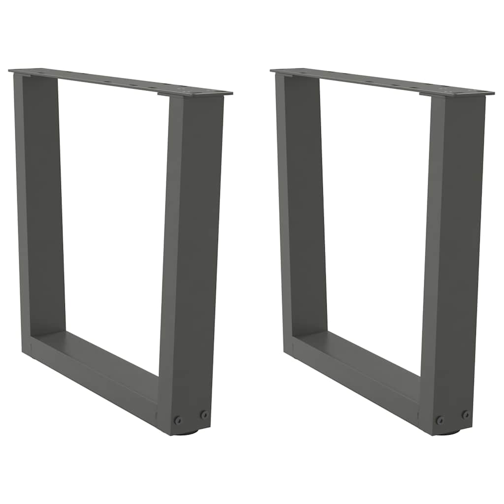 Noge za klub stolić V-oblika 2 kom antracit 50 x (42-43,3) cm čelik