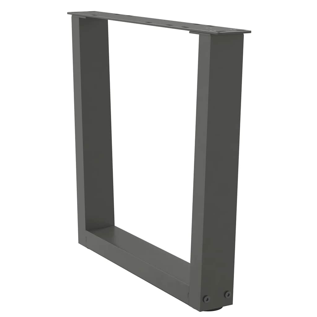 Noge za klub stolić V-oblika 2 kom antracit 50 x (42-43,3) cm čelik