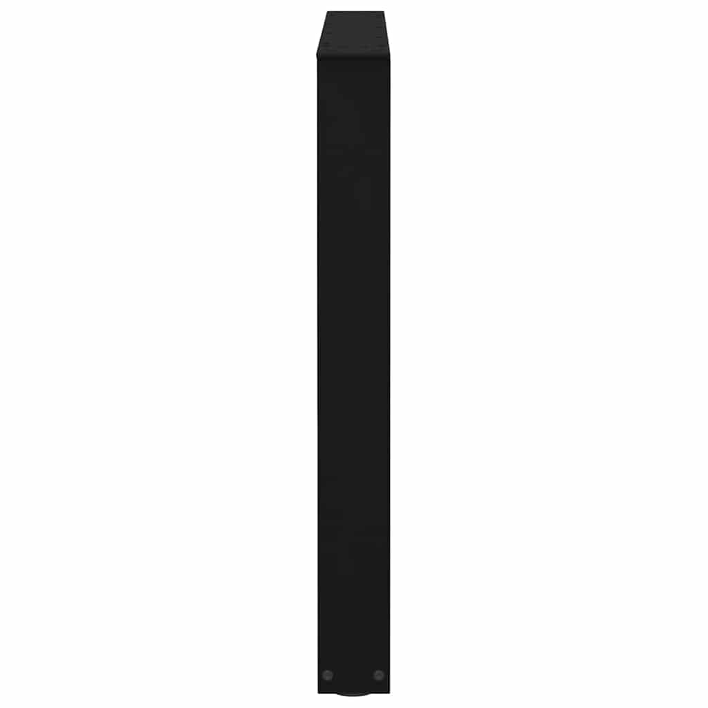 Noge za blagovaonski stol V-oblik 3 kom Crne 90 x (72-73,3) cm Čelik
