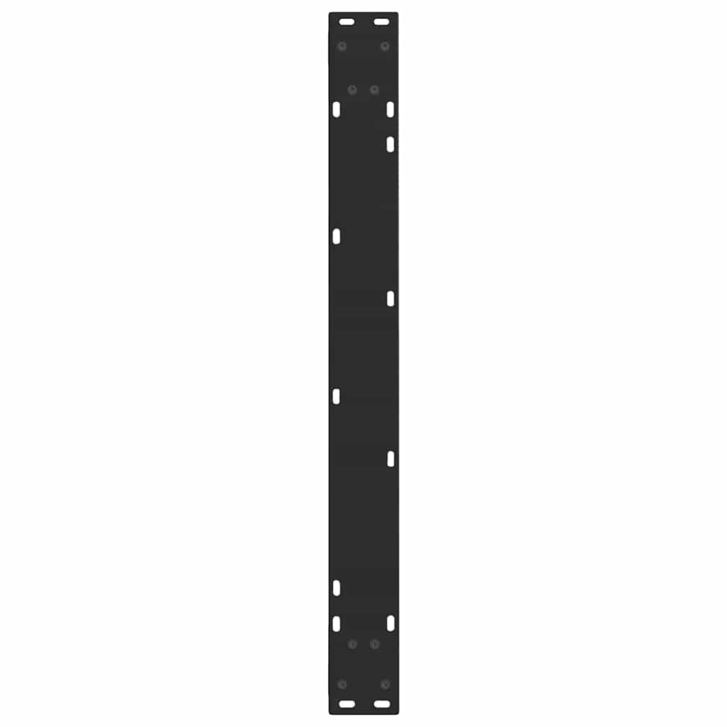 Noge za blagovaonski stol V-oblik 3 kom Crne 90 x (72-73,3) cm Čelik