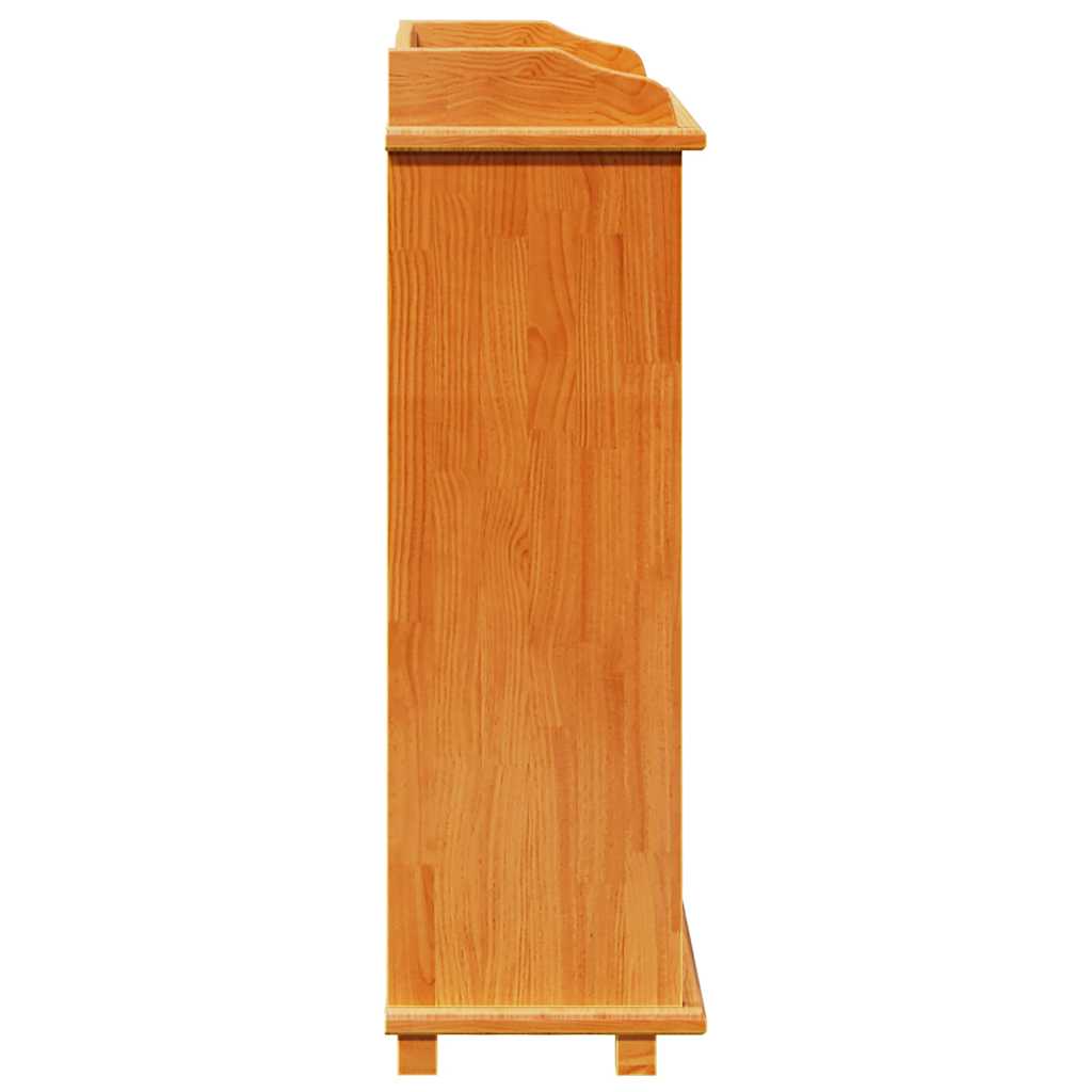 Stalak za vino Smeđa 58 x 28 x 90 cm Čvrsto borovo drvo