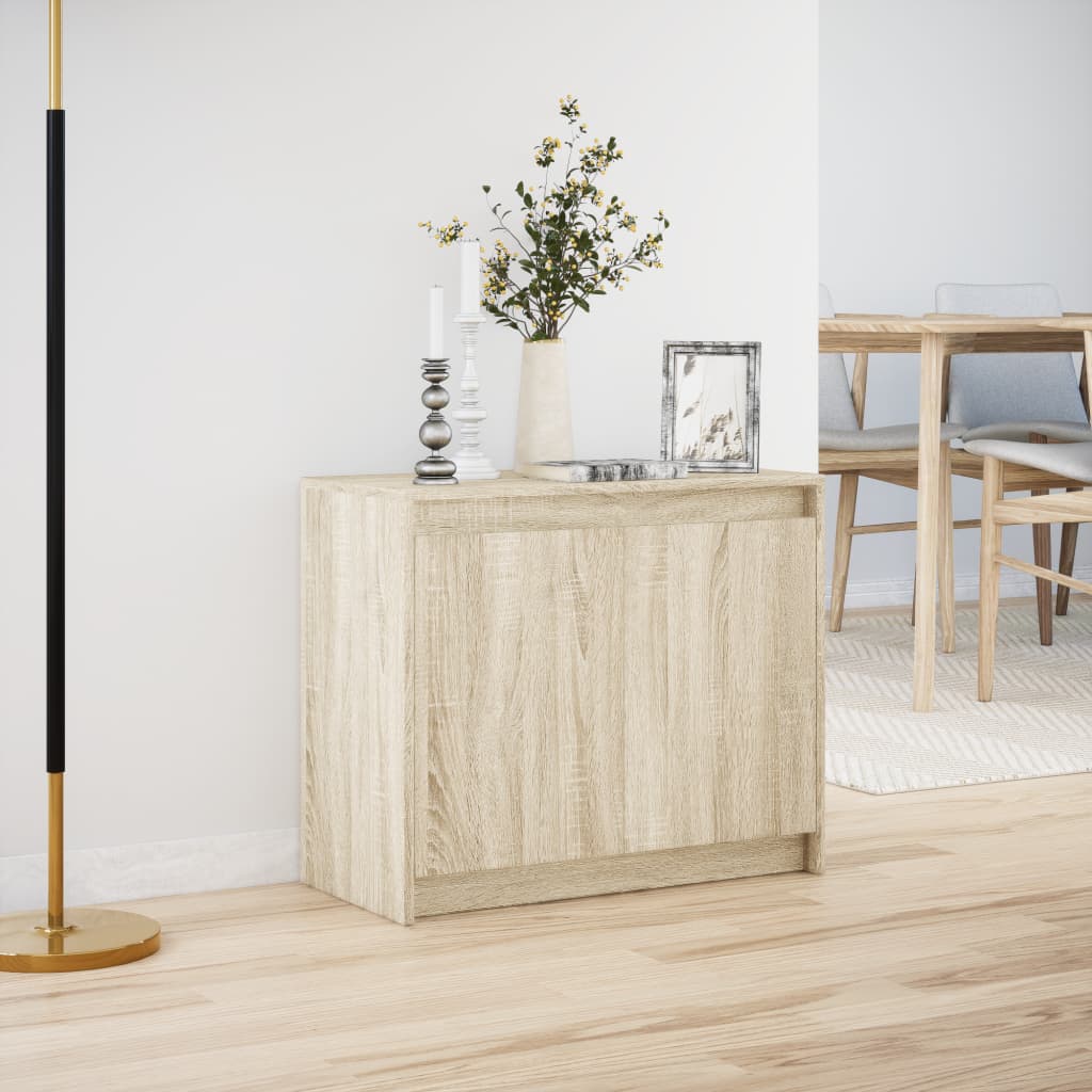 Komoda s LED boja hrasta sonome 72x34x61 cm konstruirano drvo