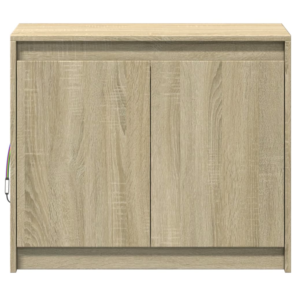 Komoda s LED boja hrasta sonome 72x34x61 cm konstruirano drvo