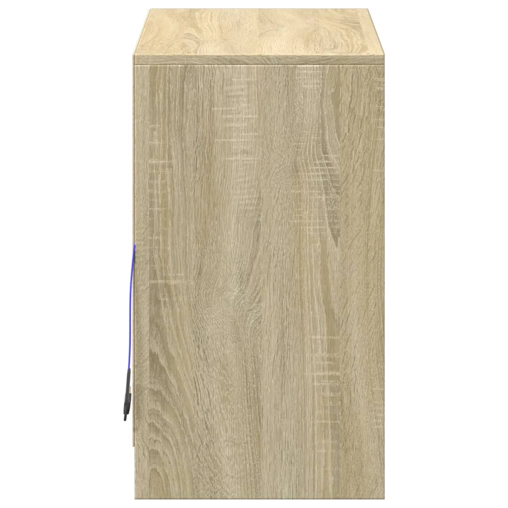 Komoda s LED boja hrasta sonome 72x34x61 cm konstruirano drvo