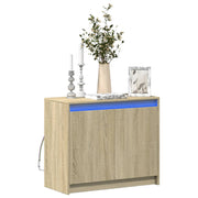 Komoda s LED boja hrasta sonome 72x34x61 cm konstruirano drvo