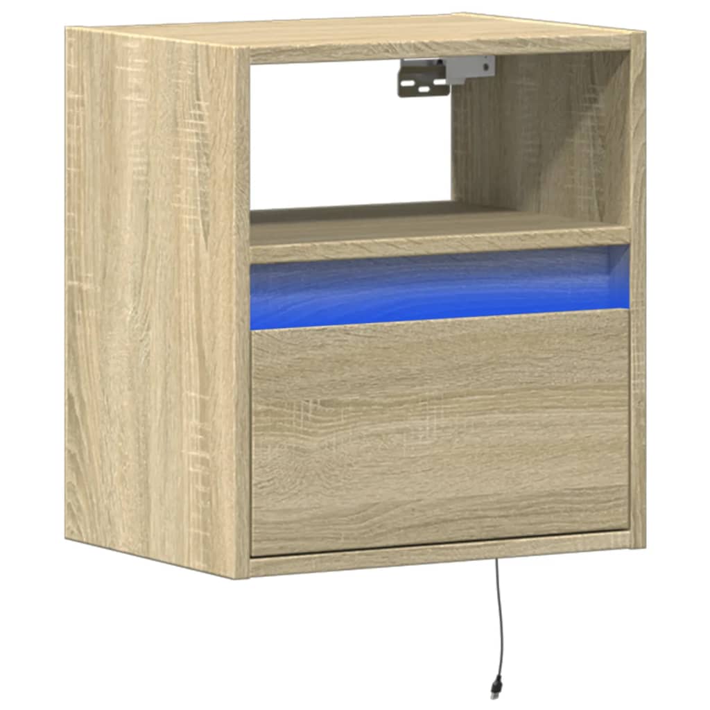 Zidni TV ormarić LED boja hrasta sonome 41x31x45 cm