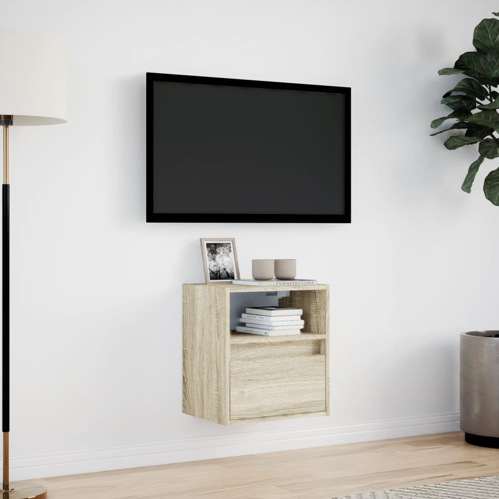 Zidni TV ormarić LED boja hrasta sonome 41x31x45 cm