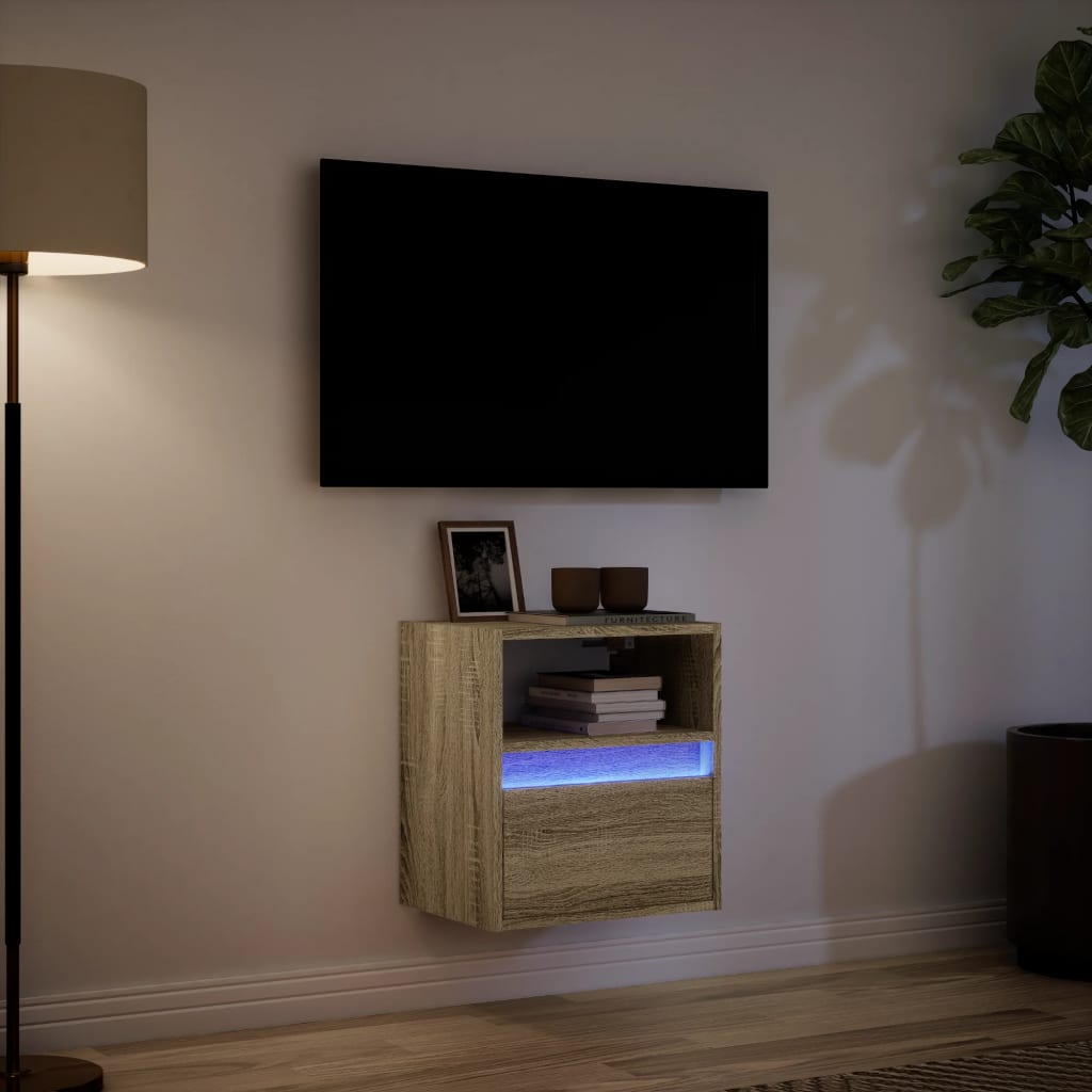 Zidni TV ormarić LED boja hrasta sonome 41x31x45 cm