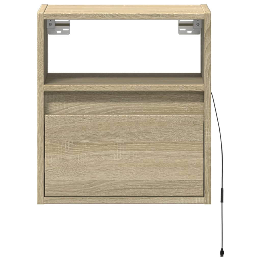 Zidni TV ormarić LED boja hrasta sonome 41x31x45 cm