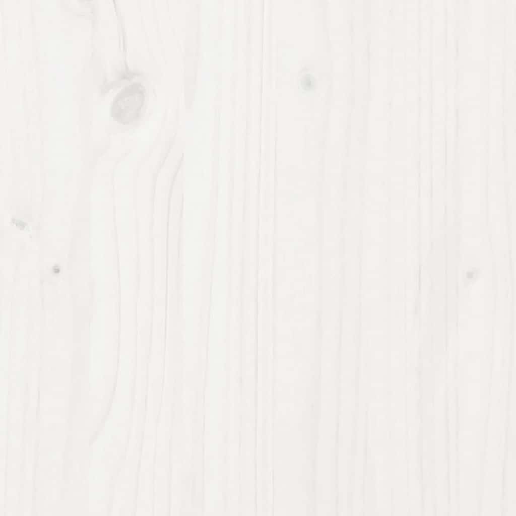 Okvir kreveta bez madraca bijeli 120 x 200 cm masivna borovina