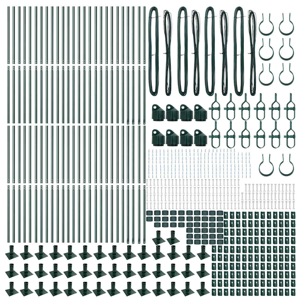 Stup za ogradu 52 pcs Siva 3,2 x 3,2 x 130 cm