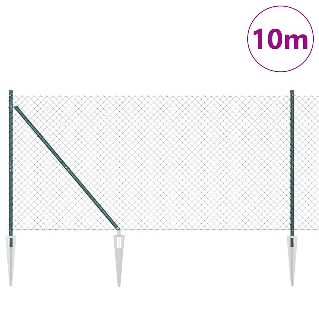 Zavareno žičano ograđivanje s bodljama 10 x 1,4 m Zelena Mreža