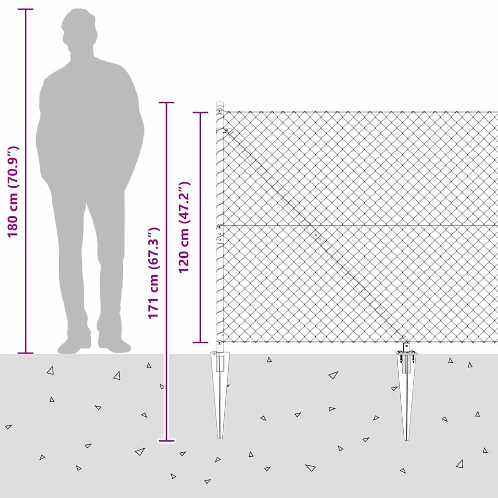 Zavareno žičano ograđivanje s bodljama 10 x 1,2 m Srebrna Mreža