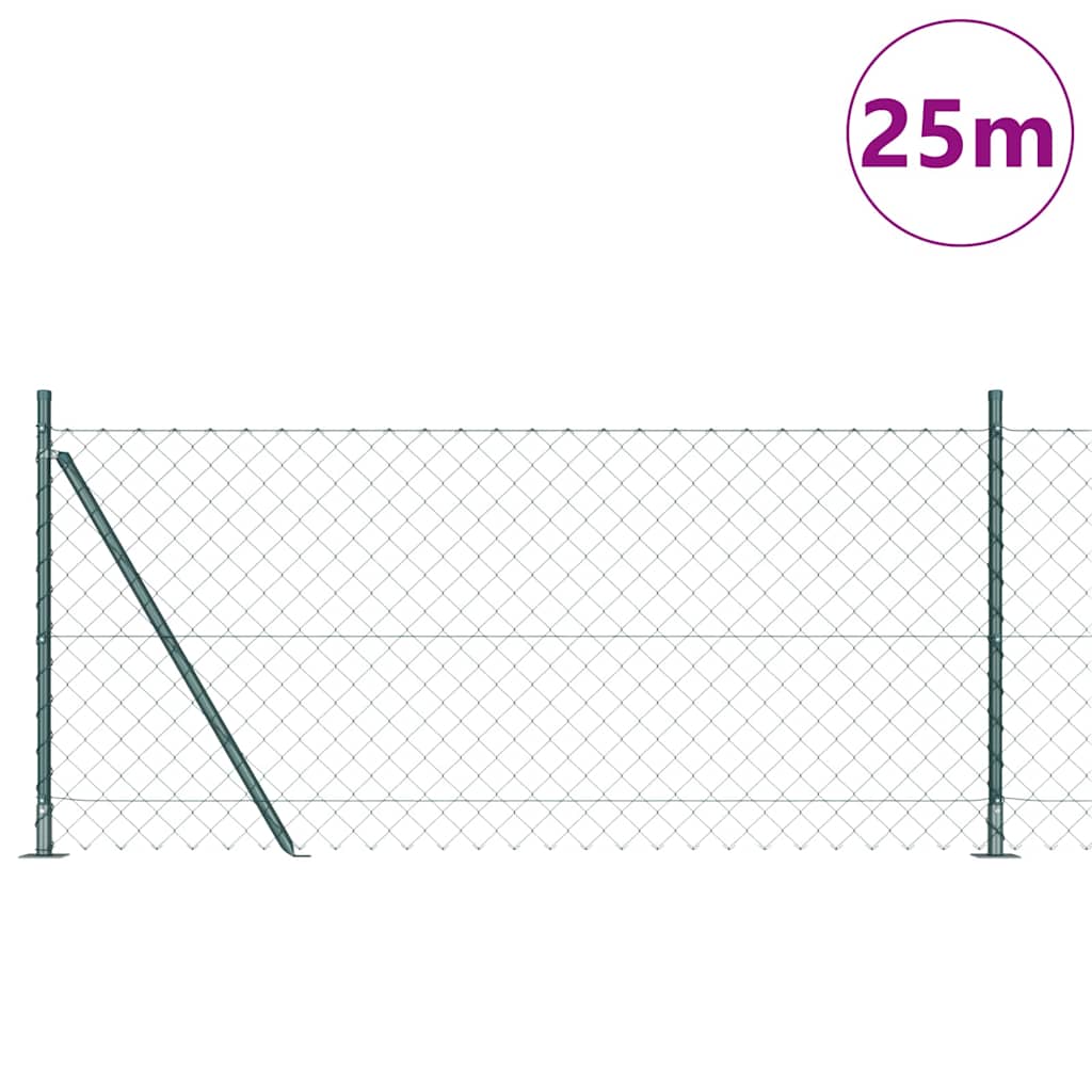 Zavareno žičano ogradno mreža s betonskom podlogom 25 x 1 m