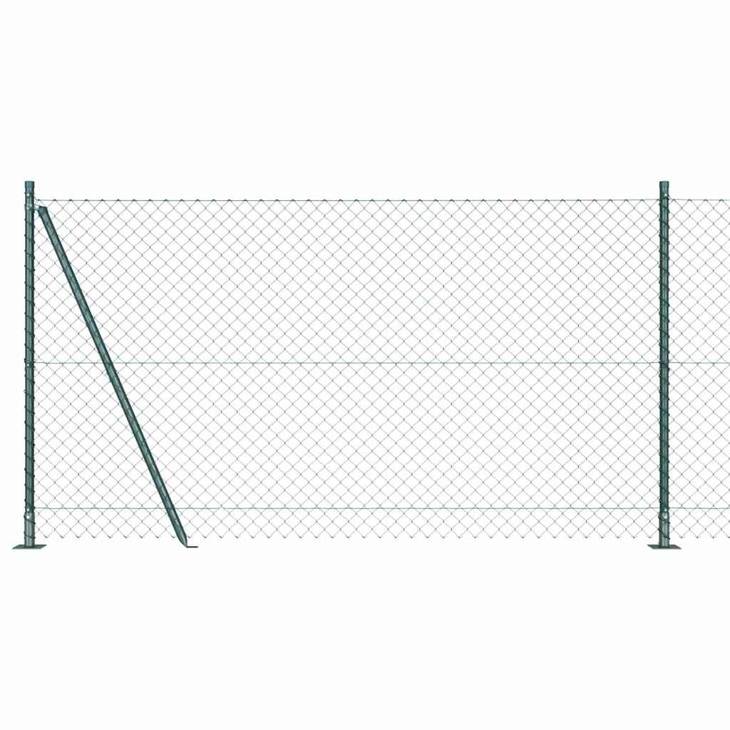 Zavareno žičano ogradno mreža s betonskom podlogom 25 x 1,2 m