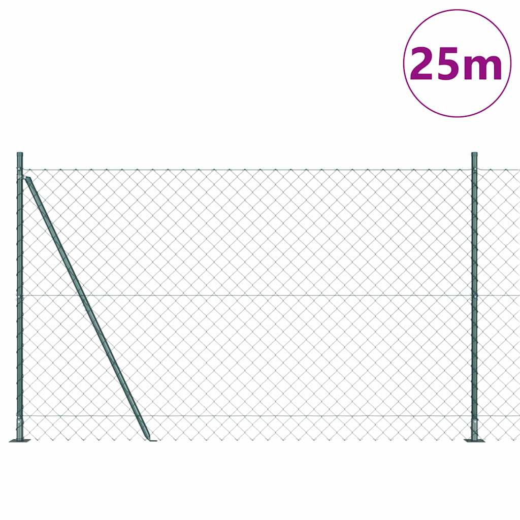 Zavareno žičano ogradno mreža s betonskom podlogom 1,5 x 25 m