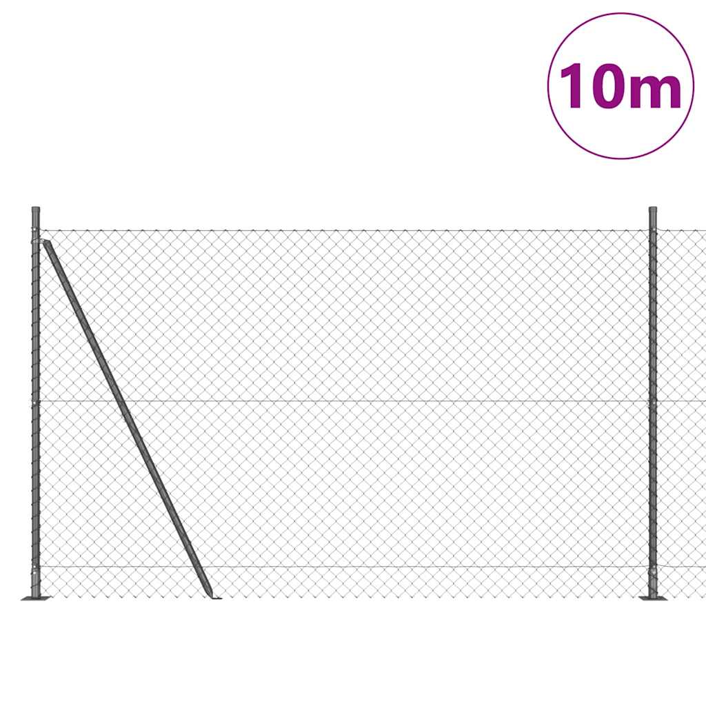 Zavareno žičano ogradno mreža s betonskom podlogom 10 x 1,6 m