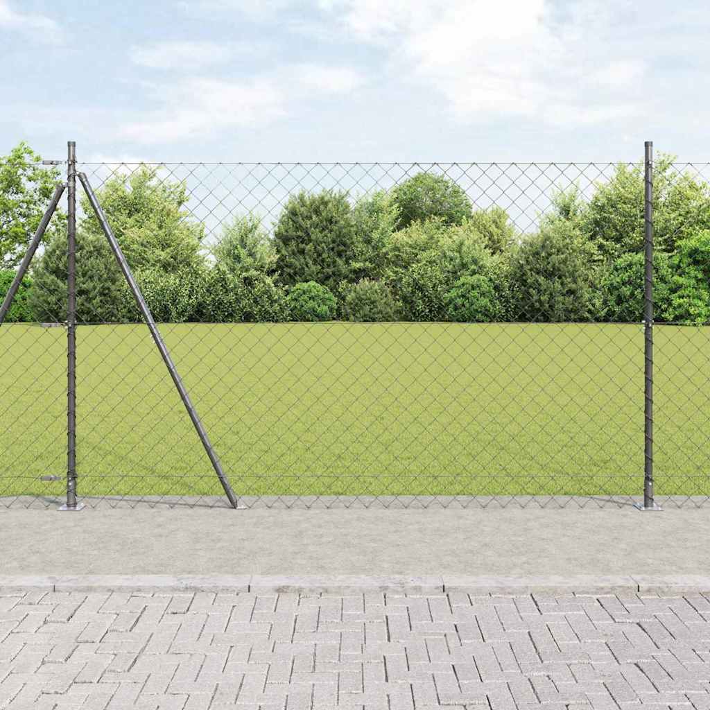 Zavareno žičano ogradno mreža s betonskom podlogom 10 x 1,5 m