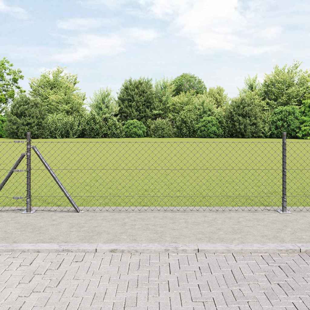 Zavareno žičano ogradno mreža s betonskom podlogom 25 x 0,4 m