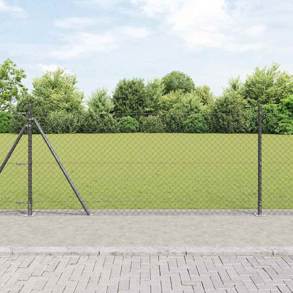 Zavareno žičano ogradno mreža s betonskom podlogom 25 x 1 m
