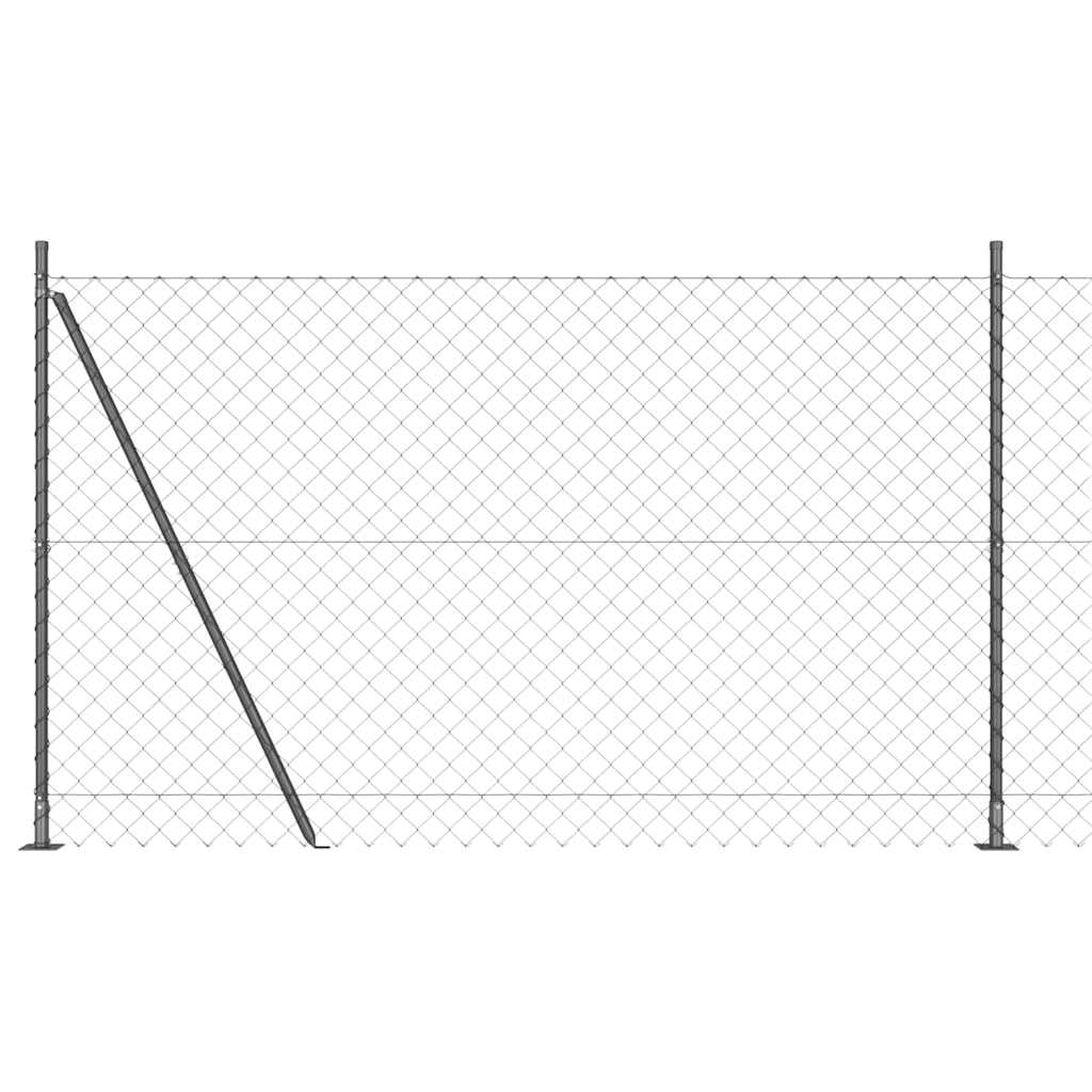 Zavareno žičano ogradno mreža s betonskom podlogom 25 x 1,5 m