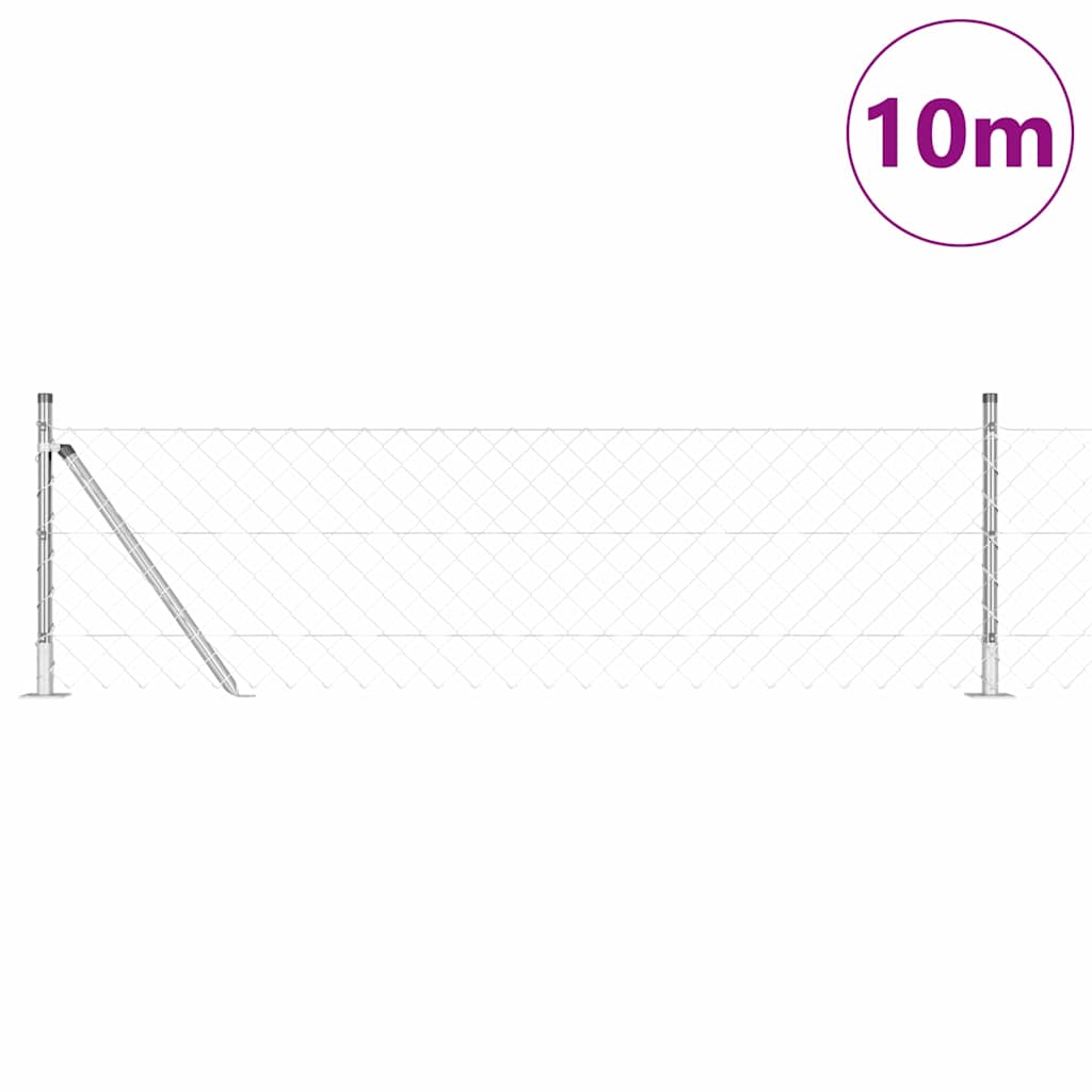 Zavareno žičano ogradno mreža s betonskom podlogom 10 x 0,4 m