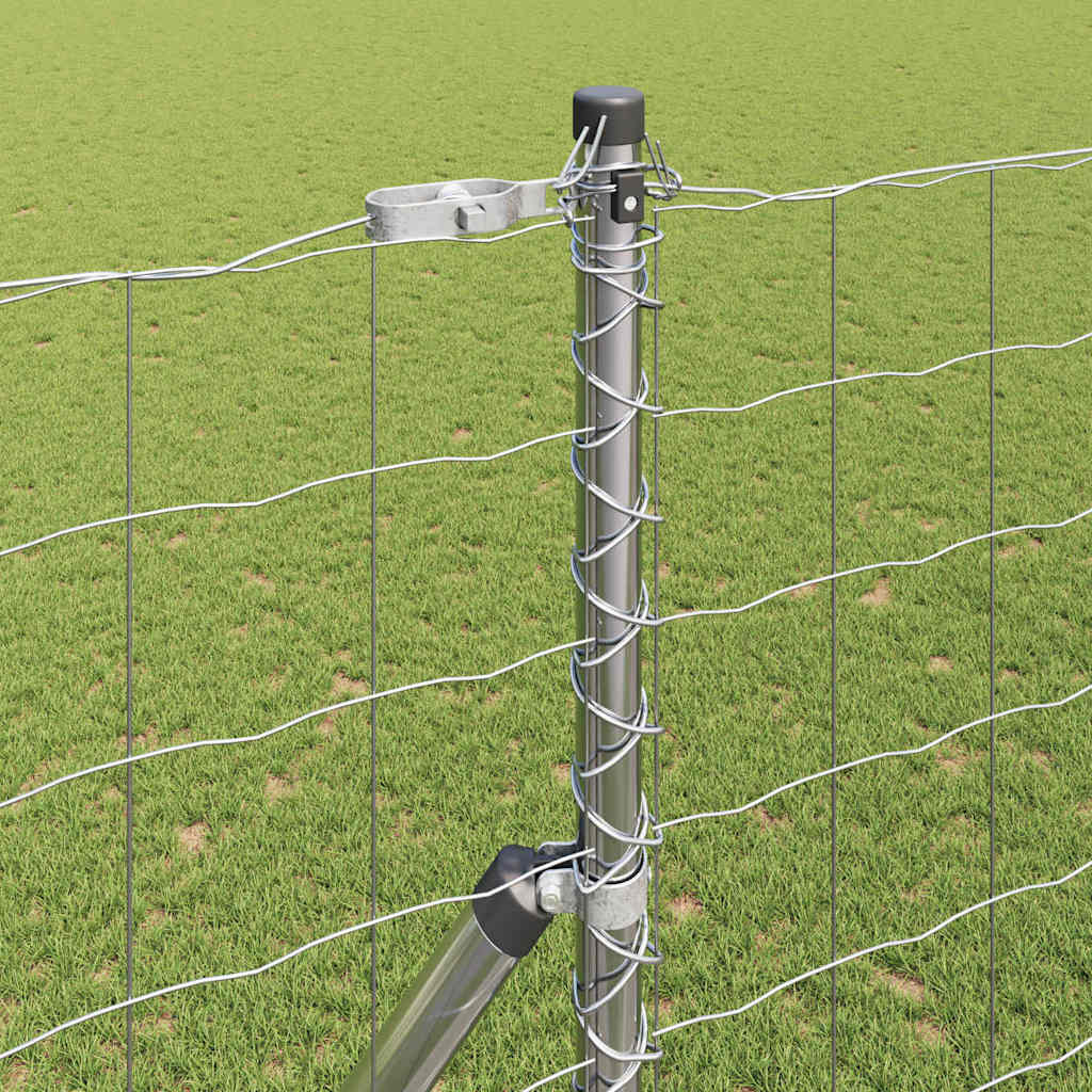 Temeljna zavarena žičana ograda 10 x 1,5 m Srebrna Mreža