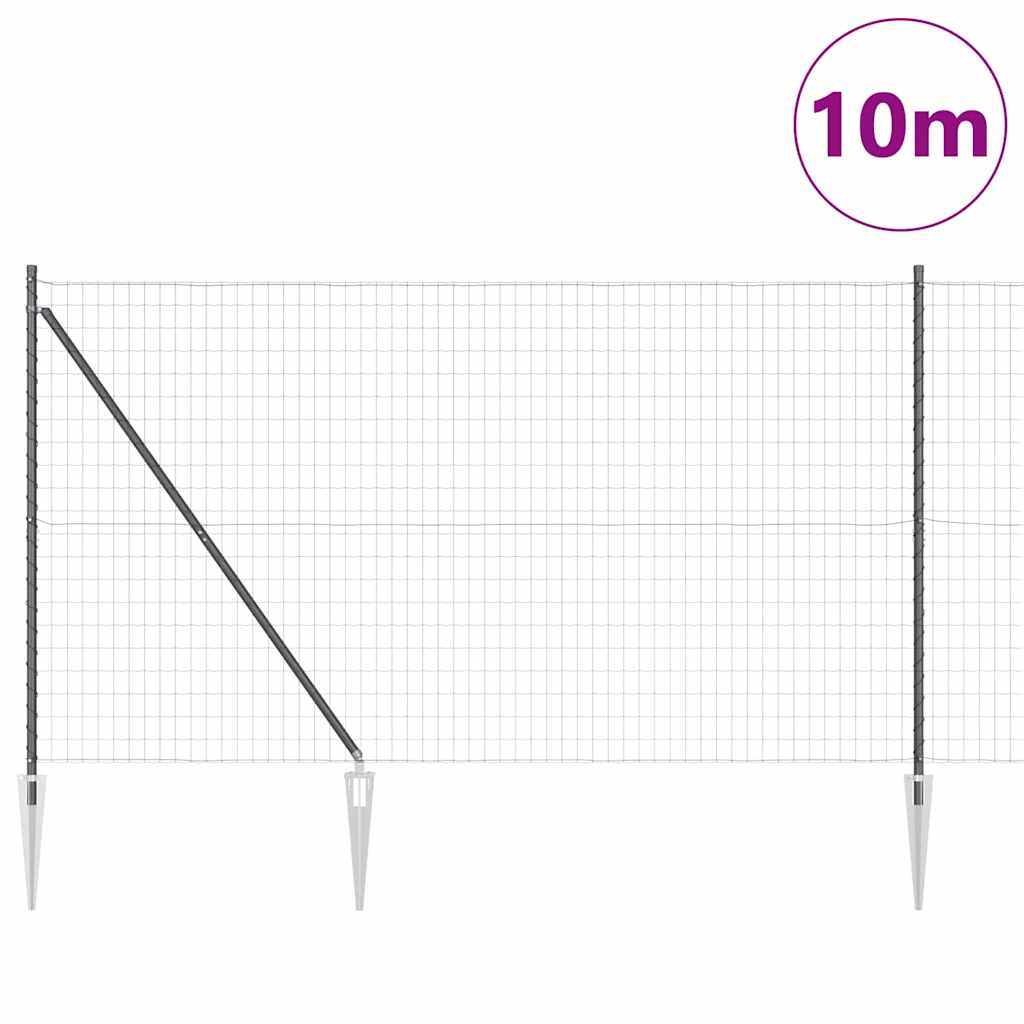 Zavareno žičano ograđivanje s bodljama 10 x 1,5 m (Š x V)
