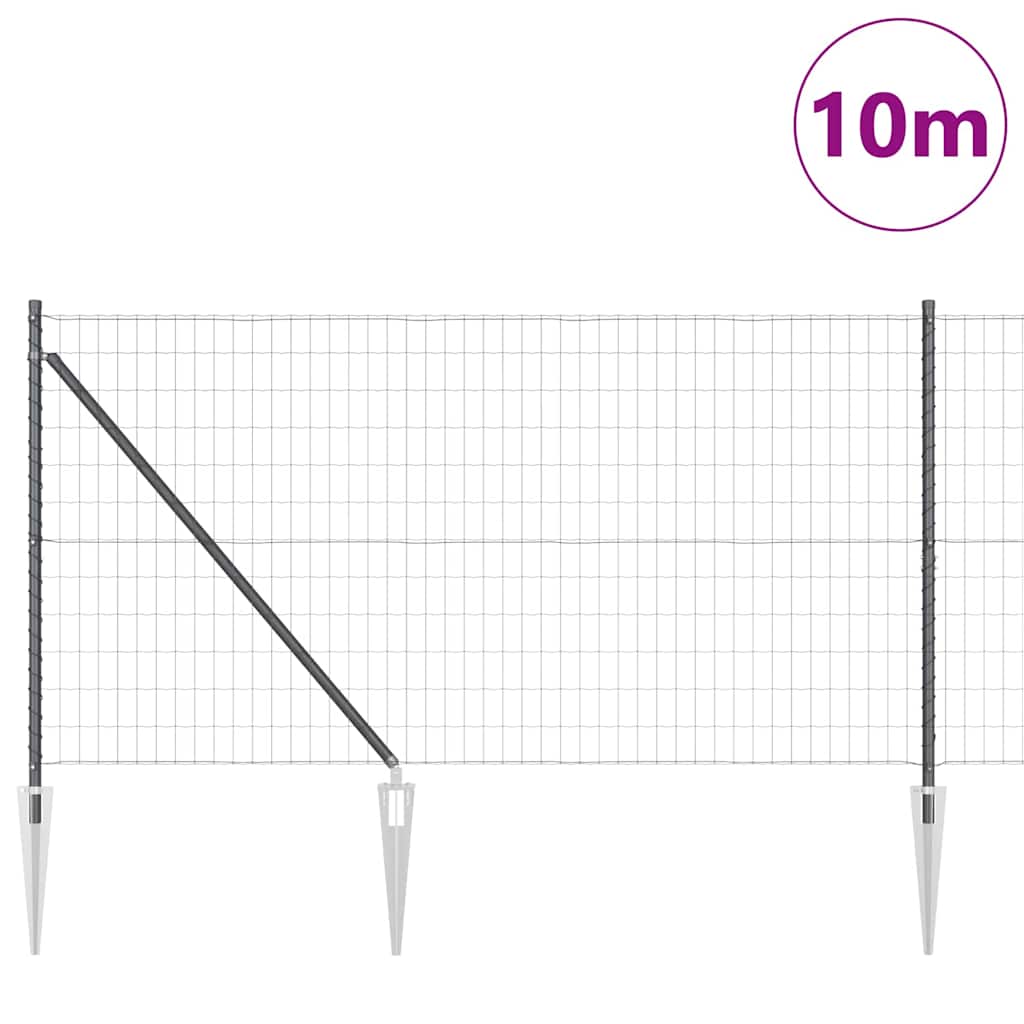 Zavareno žičano ograđivanje s bodljama 10 x 1 m (Š x V)