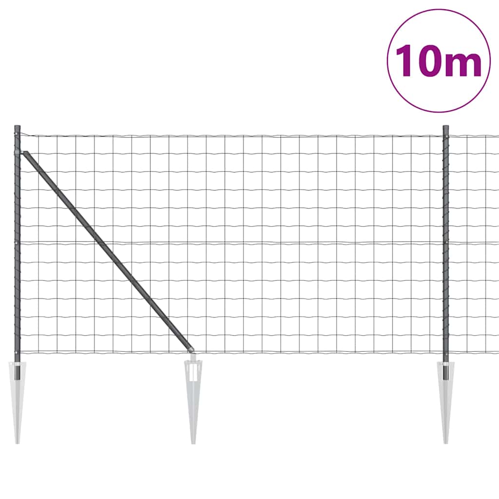 Zavareno žičano ograđivanje s bodljama 10 x 1 m (Š x V)
